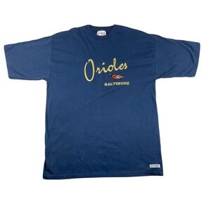 Vintage 90s Baltimore Orioles Spellout Embroided Crable Sportswear TShirt Large